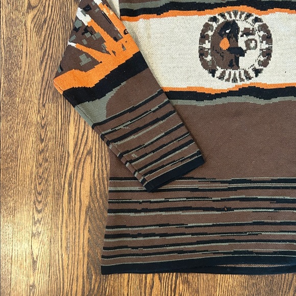 Vintage 90s GSL Knit Wool Maximalist Sweater - Picture 12 of 16